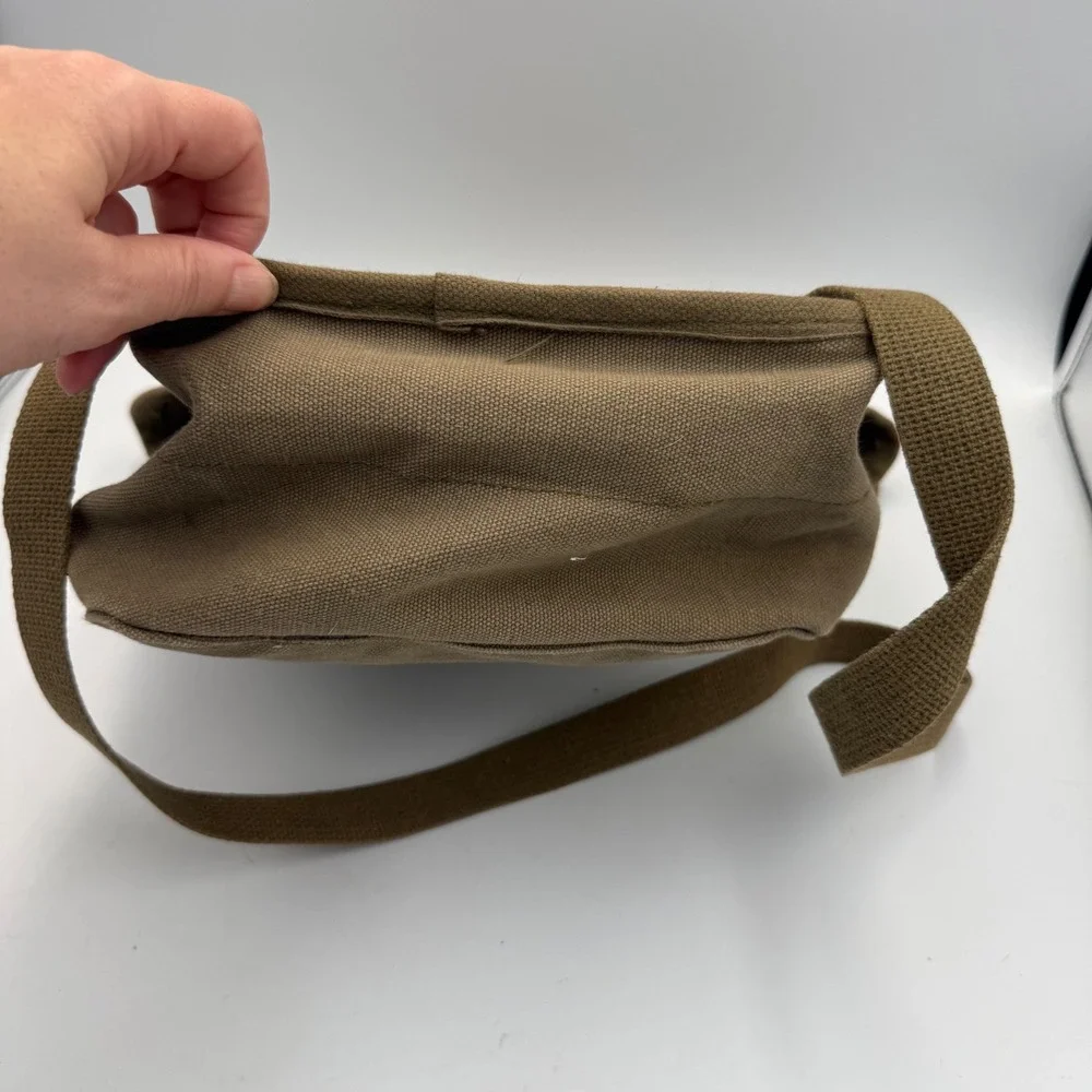 Marvel Captain Marvel Canvas Messenger Bag Khaki Tan Crossbody Satchel Star Logo